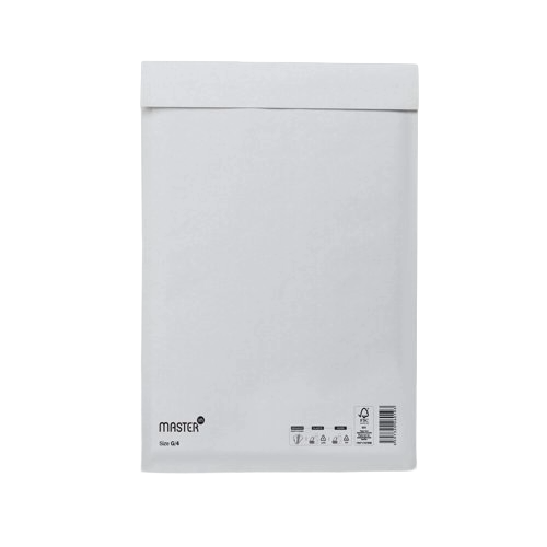 Master In Bubble Mailer G4 White Id-240X330mm 100 per Box
