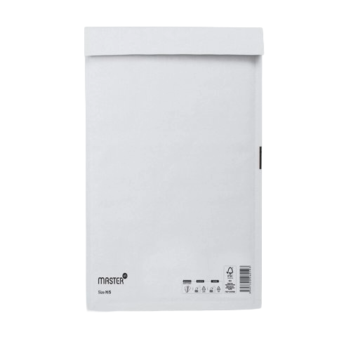 Master In Bubble Mailer H5 White Id-270X360mm 100 per Box