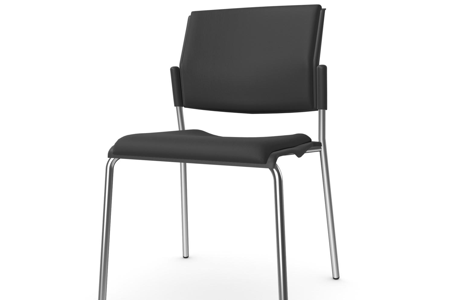 OM Series Stackable Meeting/Conference Chair without Arms - Lotus Vinyl SEL-011