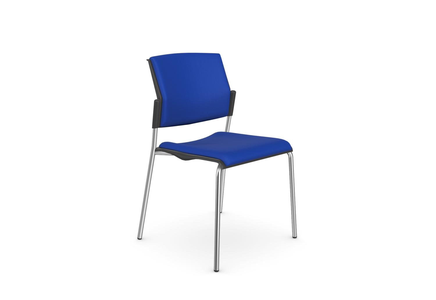 OM Stackable Meeting/Conference Chair without Arms Lotus Vinyl SEL-033
