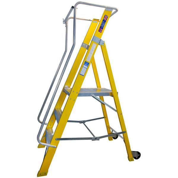 SUPERGLAS AR Platform 3-Step Ladder