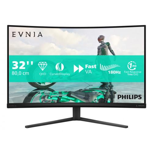 PHILIPS 32" LED CURVED GAMING MONITOR EVNIA FAST VA QHD