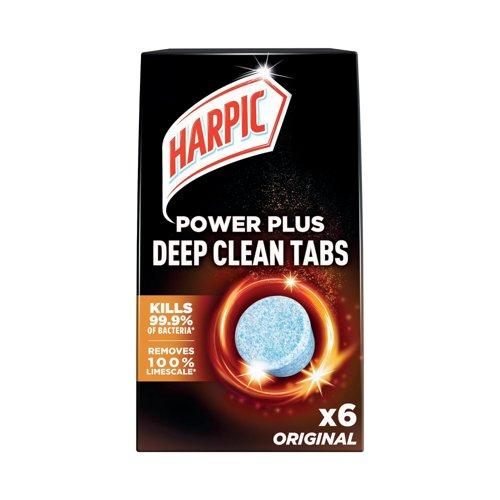 Harpic Power Plus Deep Clean Toilet Cleaner Tablets Original (8 Pack of 6) 3249122