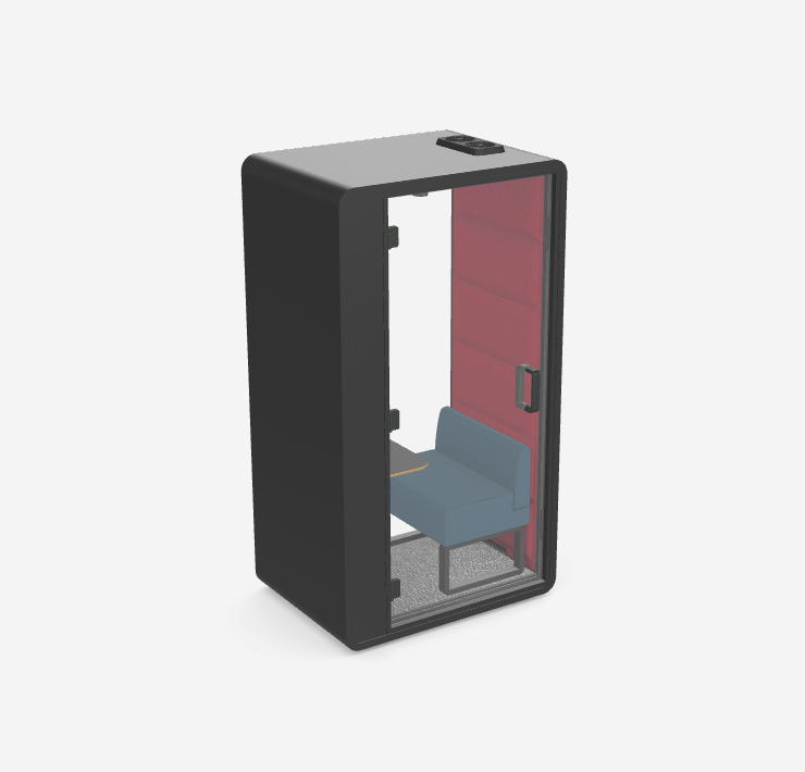 Hushfree.S Hybrid - Private Calling Booth with Seat