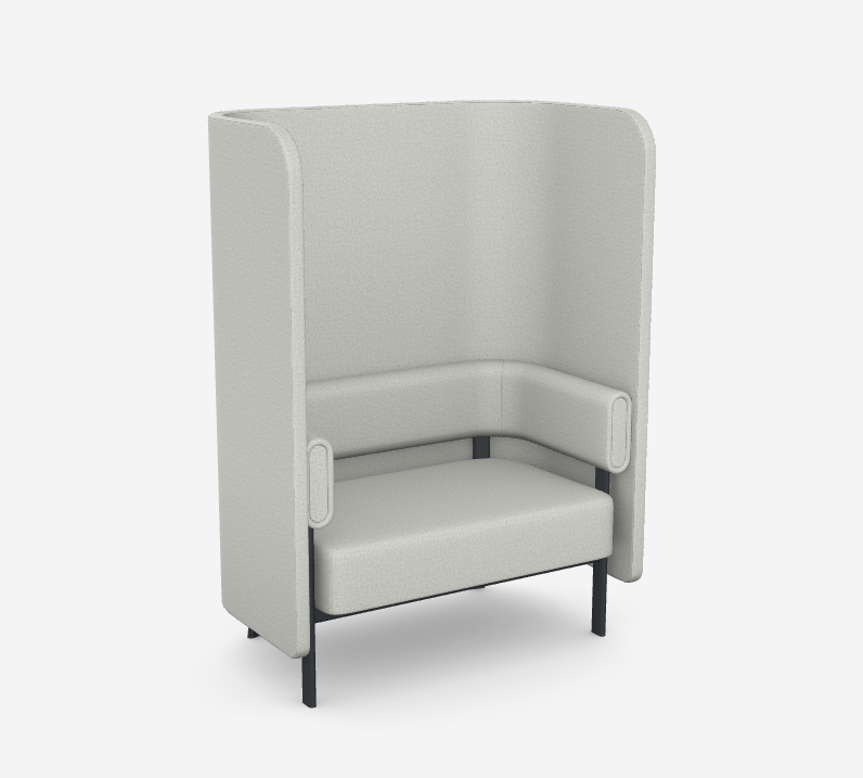 Frame Booth Seat with High Back Screen FM 312+ HB