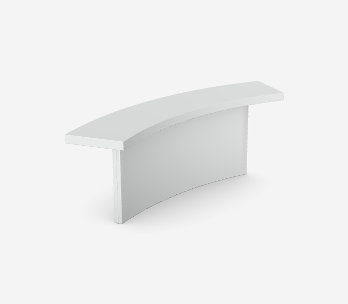 Balma - Furonto Low Curved Counter Top F2-23