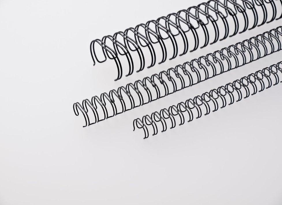 Renz 321600123 16mm Black Wire Binding Elements A4 2:1 Pitch – 50 Pack Ring Wires
