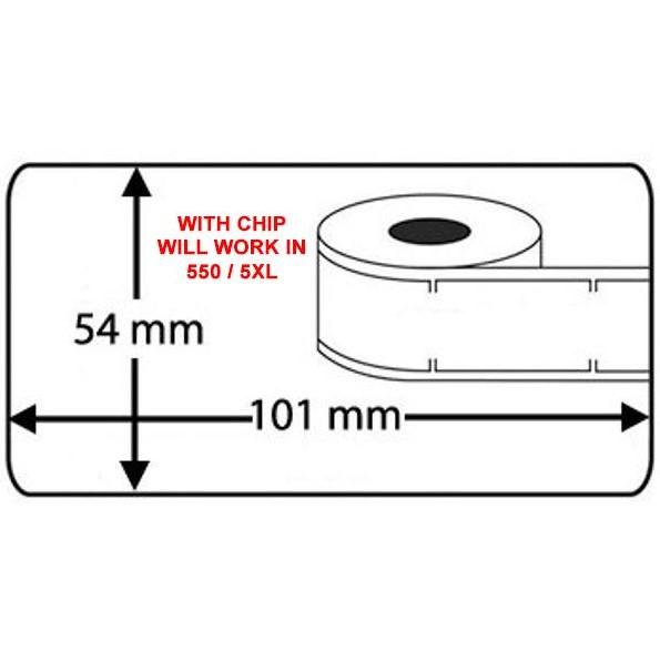 Compatible Dymo 99014 Labels (220 Labels) WITH CHIP