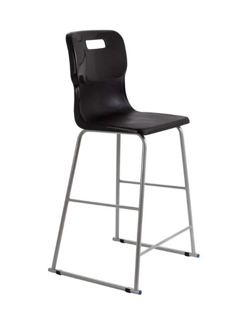 Titan Polypropylene Classroom High Chair | Black