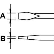 SLOTTED SCREWDRIVER 3 X 80 MASTERTORK