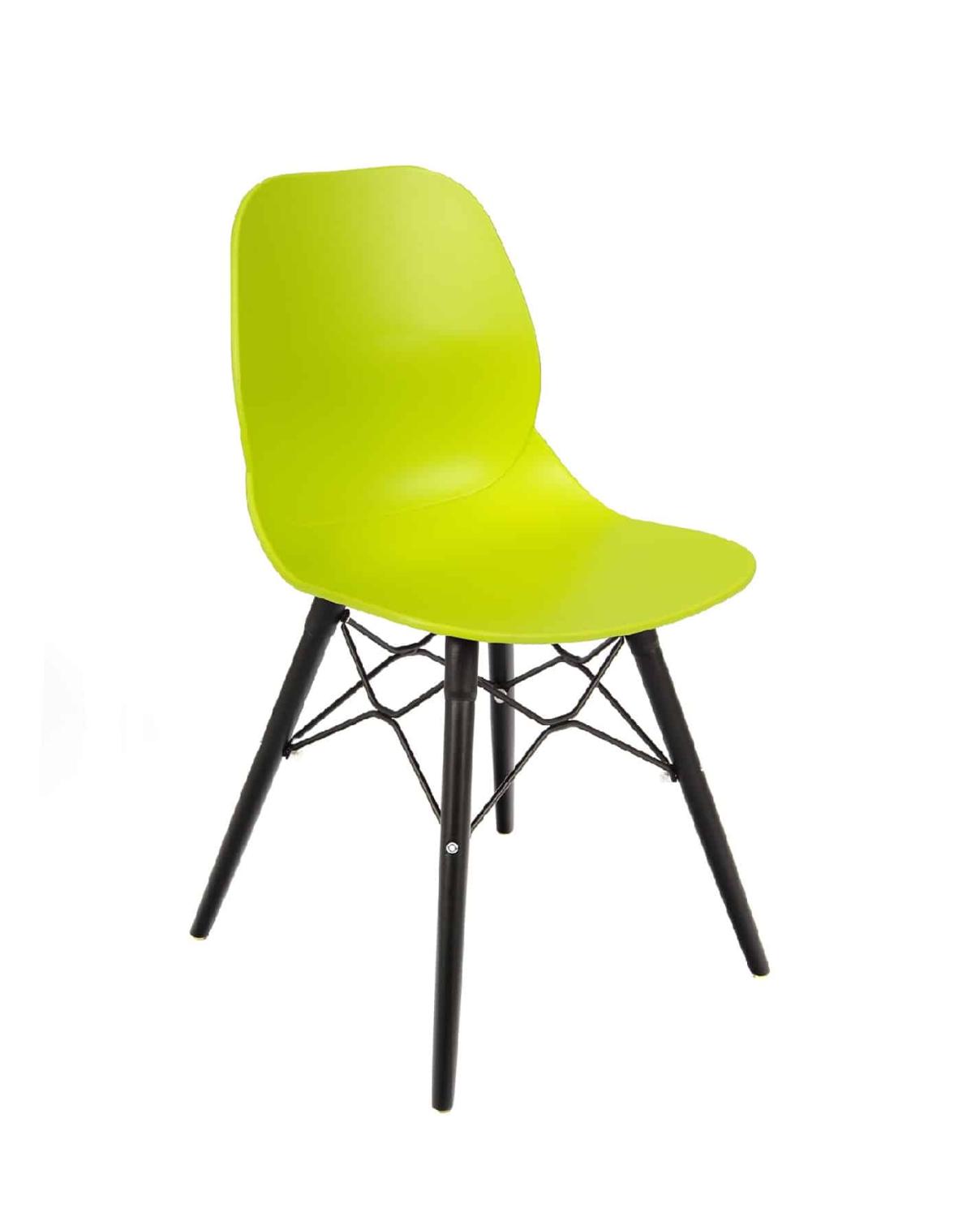 Shoreditch Side Chair - K Frame (Black) Lime/Nat Black