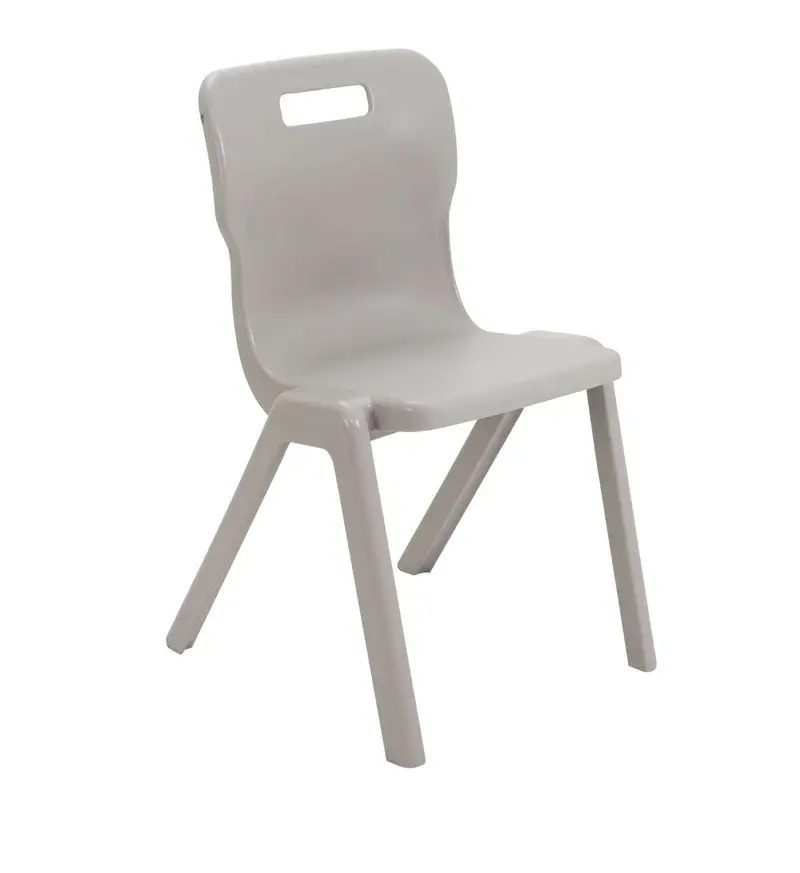 Titan One Piece Polypropylene Classroom Chair | Grey