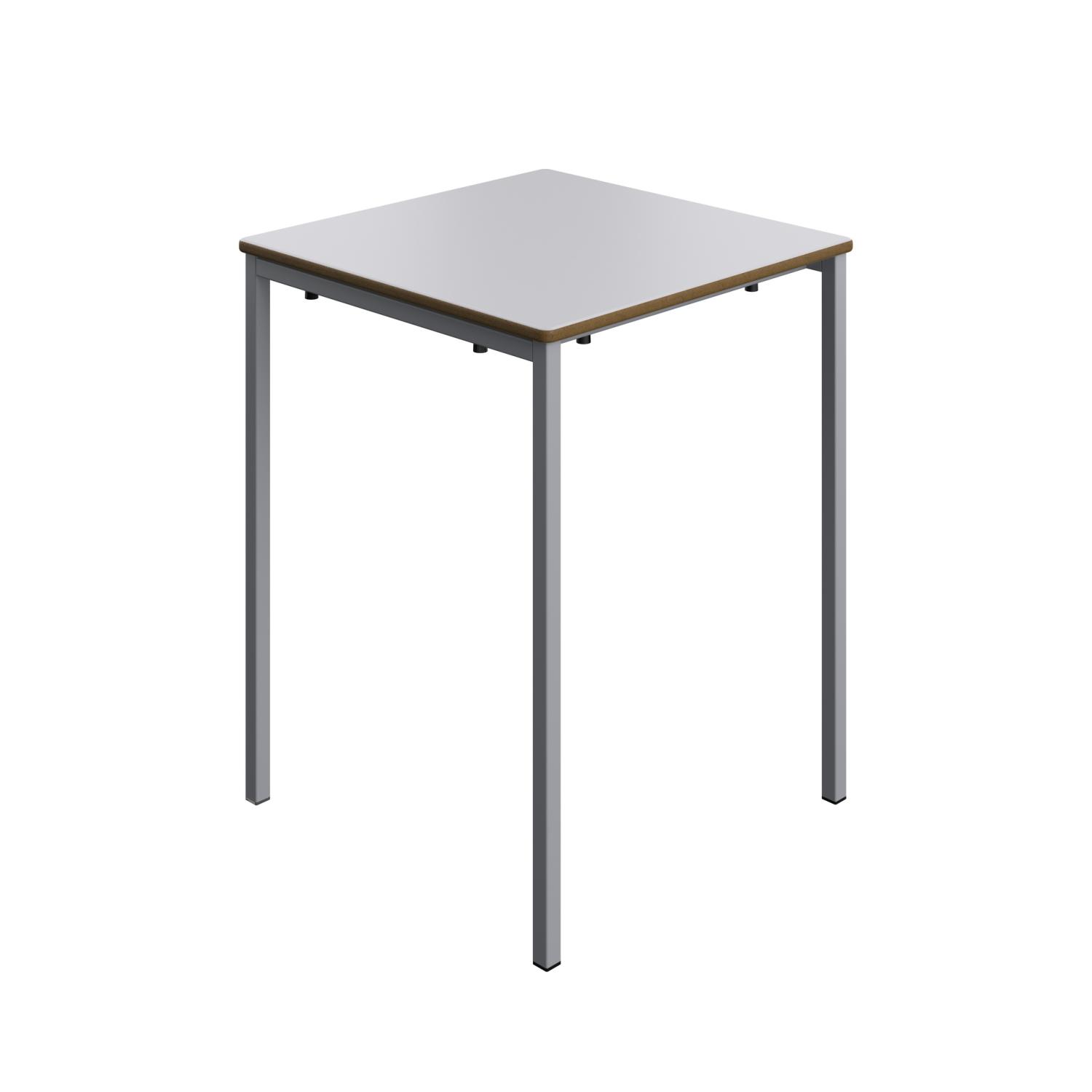 Titan Welded Frame Classroom Table 600x600x760mm | Grey Top Grey Legs