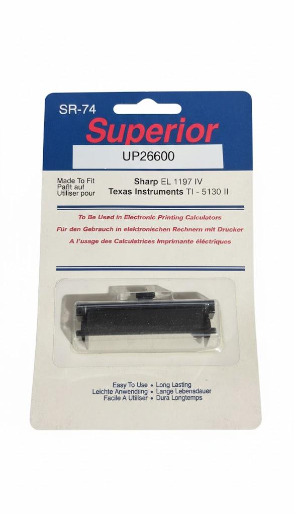 Superior Calculator IR74 Black Ink Roller SPR74