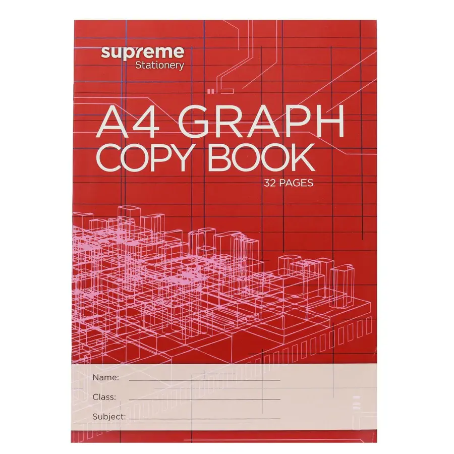 Supreme A4 Grid Graph Copy Paper Book GC-1856