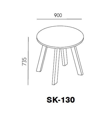 WU-SK-130,Top Finish: AW, Base finish:SLV