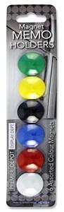 Memo Magnet Holders 6 Assorted
