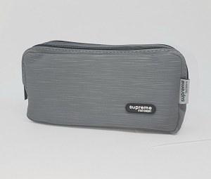 Double Pencil Case Grey