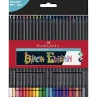 Faber Black Ed Col Penils 24pk