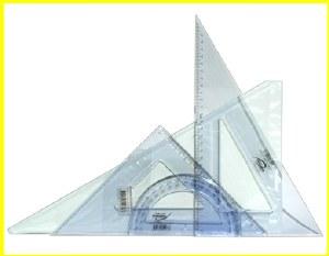 Set Squares Protractor Set