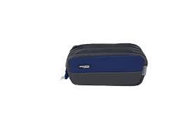 Triple Pencillcase Wax Blue