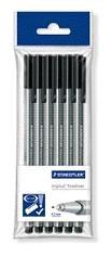 Triplus Fineliner Black 6 Pack