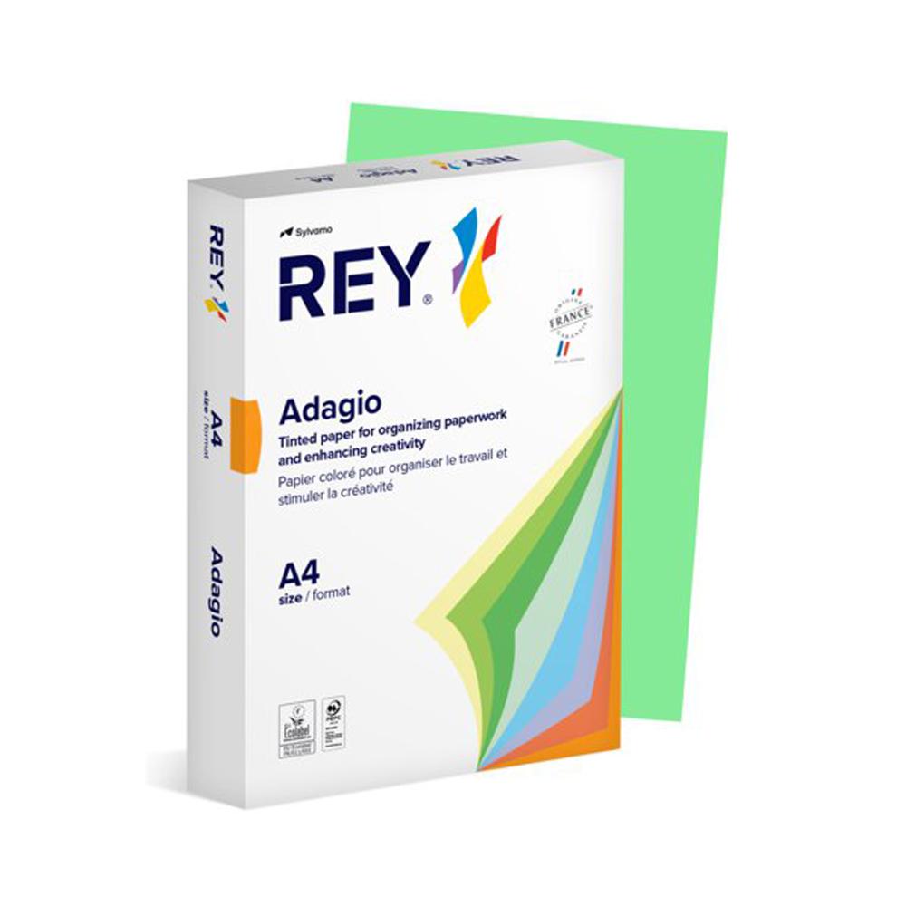 Rey Adagio Paper A4 80gsm Leaf Green (1 Ream)
