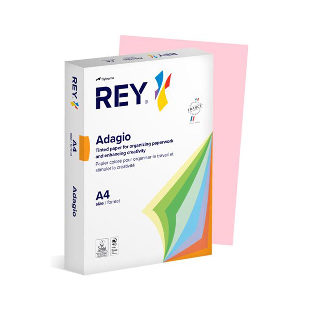 Rey Adagio Paper A4 80gsm Pink (1 Ream)