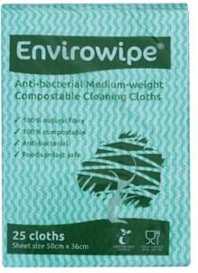 Cleaning Cloths, in Green (Pack of 25)