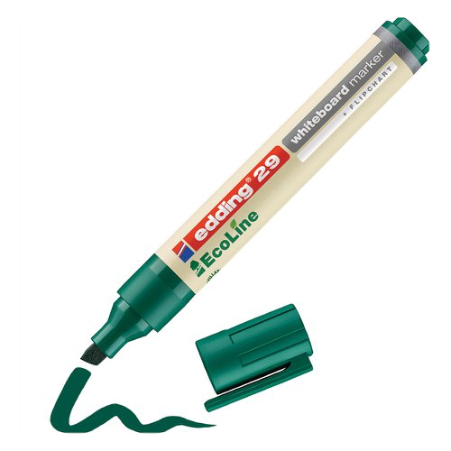 Whiteboard Marker, Chisel Tip, Green (Pack of 10)