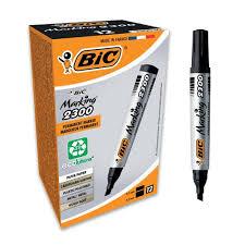 Bic 2000 Permanent Marker Bullet Tip Black (Pack of 12)