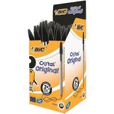 Bic Cristal Ballpoint Pen Medium Black Pack of 50