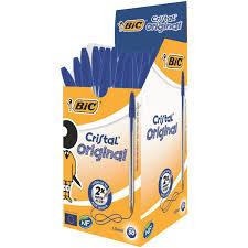 Bic Cristal Ballpoint Pen Medium Blue Pack of 50