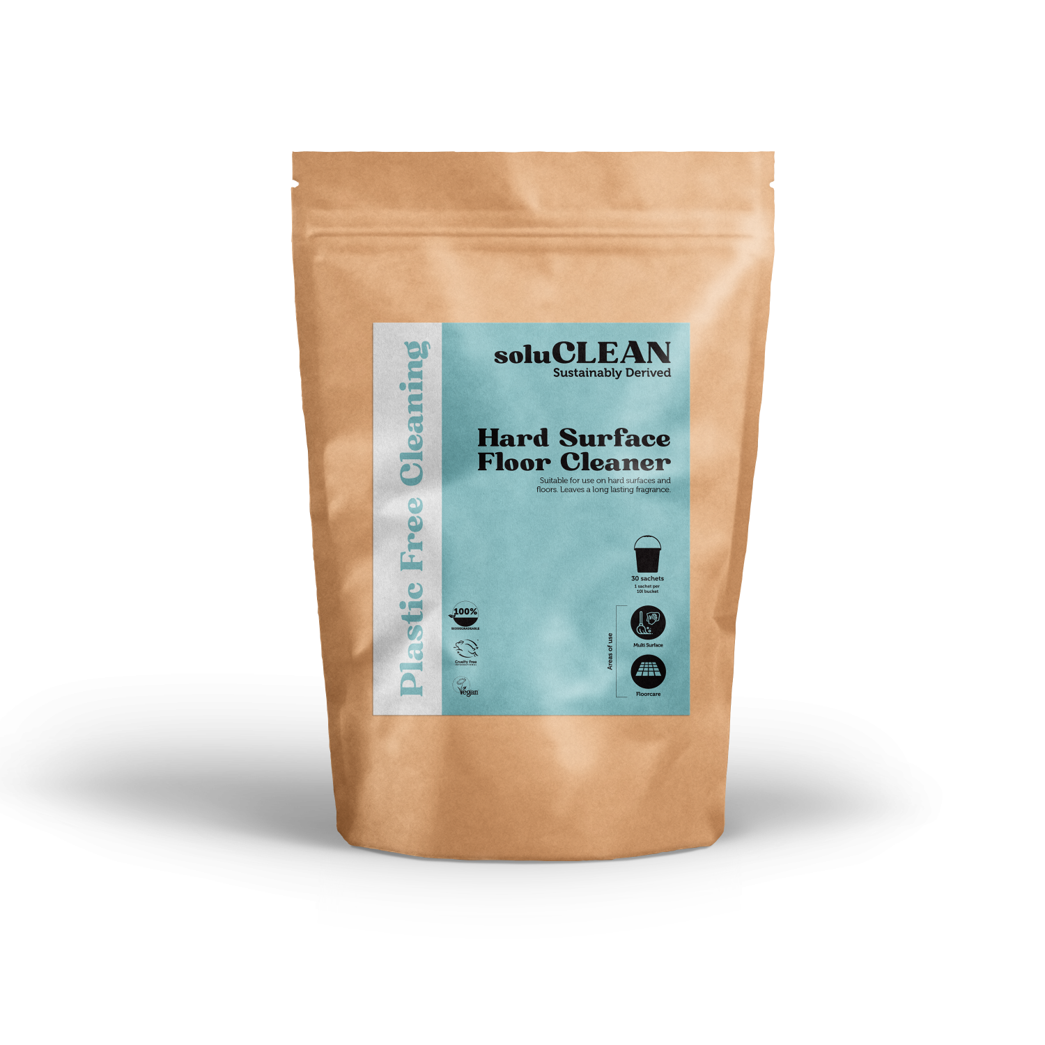 soluCLEAN Hard Surface Floor Cleaner Fragranced Sachet 10L x 30