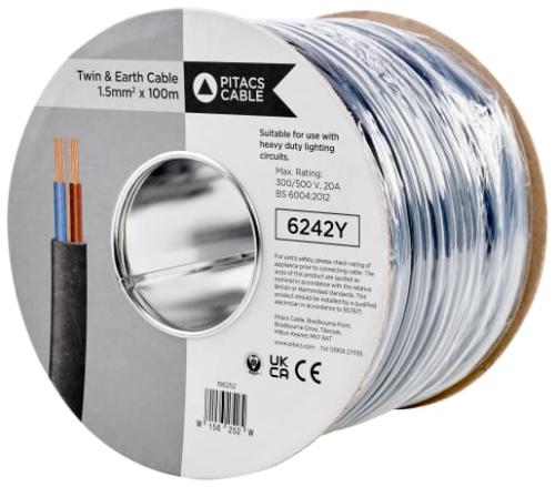 1.5MM TWIN & EARTH CABLE 100MTR