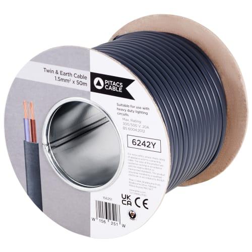 1.5MM TWIN & EARTH CABLE 50MTR