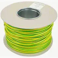 3MM GREEN EARTH SLEEVING 100MTR