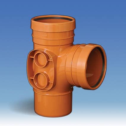 160MM UGP 90' TEE DOUBLE SOCKET BRANCH UNDERGROUND