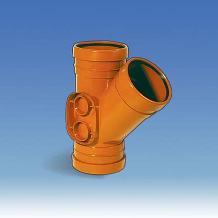 160MM UGP 45' Y TRIPLE SOCKET BRANCH UNDERGROUND