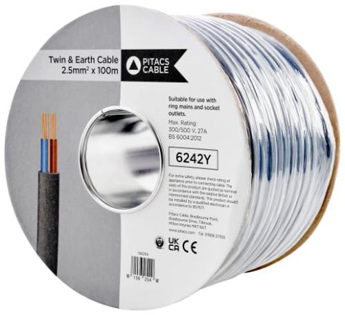 2.5MM TWIN & EARTH CABLE 100MTR