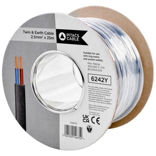 2.5MM TWIN & EARTH CABLE 25MTR