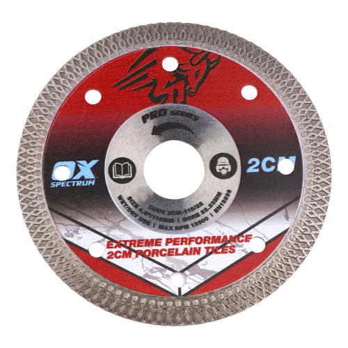 OX PRO 2CM PORCELAIN CUTTING TOOLS BLADE - 115/22.23MM