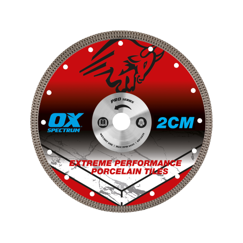 OX PRO 2CM PORCELAIN CUTTING TOOLS BLADE - 250/25.4MM
