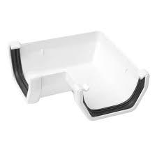 WHITE SQUARE GUTTER 90' ANGLE