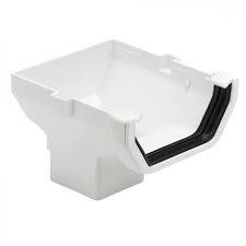 WHITE SQUARE GUTTER STOPEND OUTLET