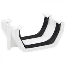 WHITE SQUARE GUTTER UNION BRACKET
