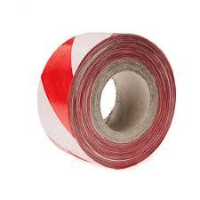 70MM BARRIER TAPE RED / WHITE X 500M