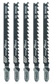 BOSCH JIGSAW BLADE T144D: WOOD ROUGH CUT 5/CARD