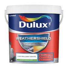 DULUX WEATHERSHIELD ALL WEATHER PURPOSE PURE BRILLIANT WHITE SMOOTH 7.5L