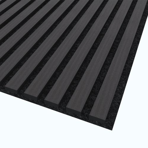 GRETA ACOUSTIC PANELS BLACK OAK 2400X600 (2 SHEETS PER PACK)